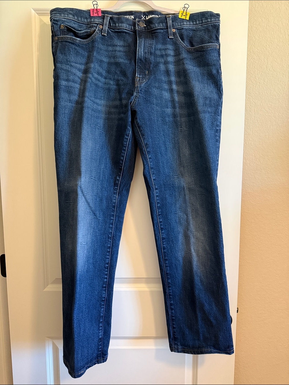 Blake Shelton Lands End Men's Bootcut Jeans - Dark Blue Wash- 40x32